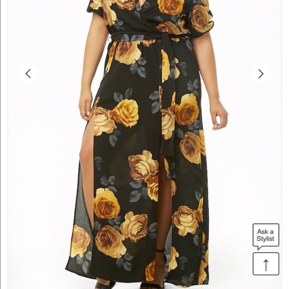 NWOT FOREVER 21 maxi dress - Picture 6 of 7